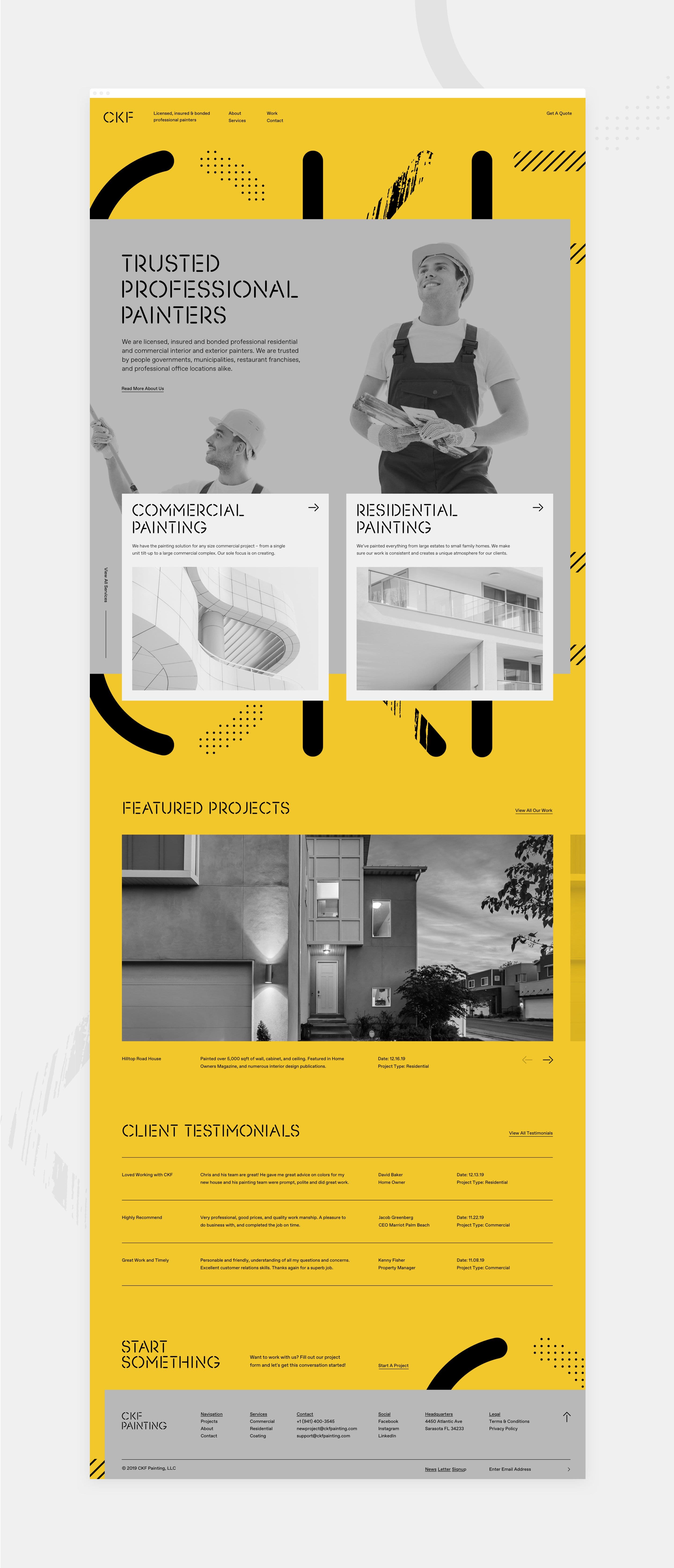 CKF Painting Website Design